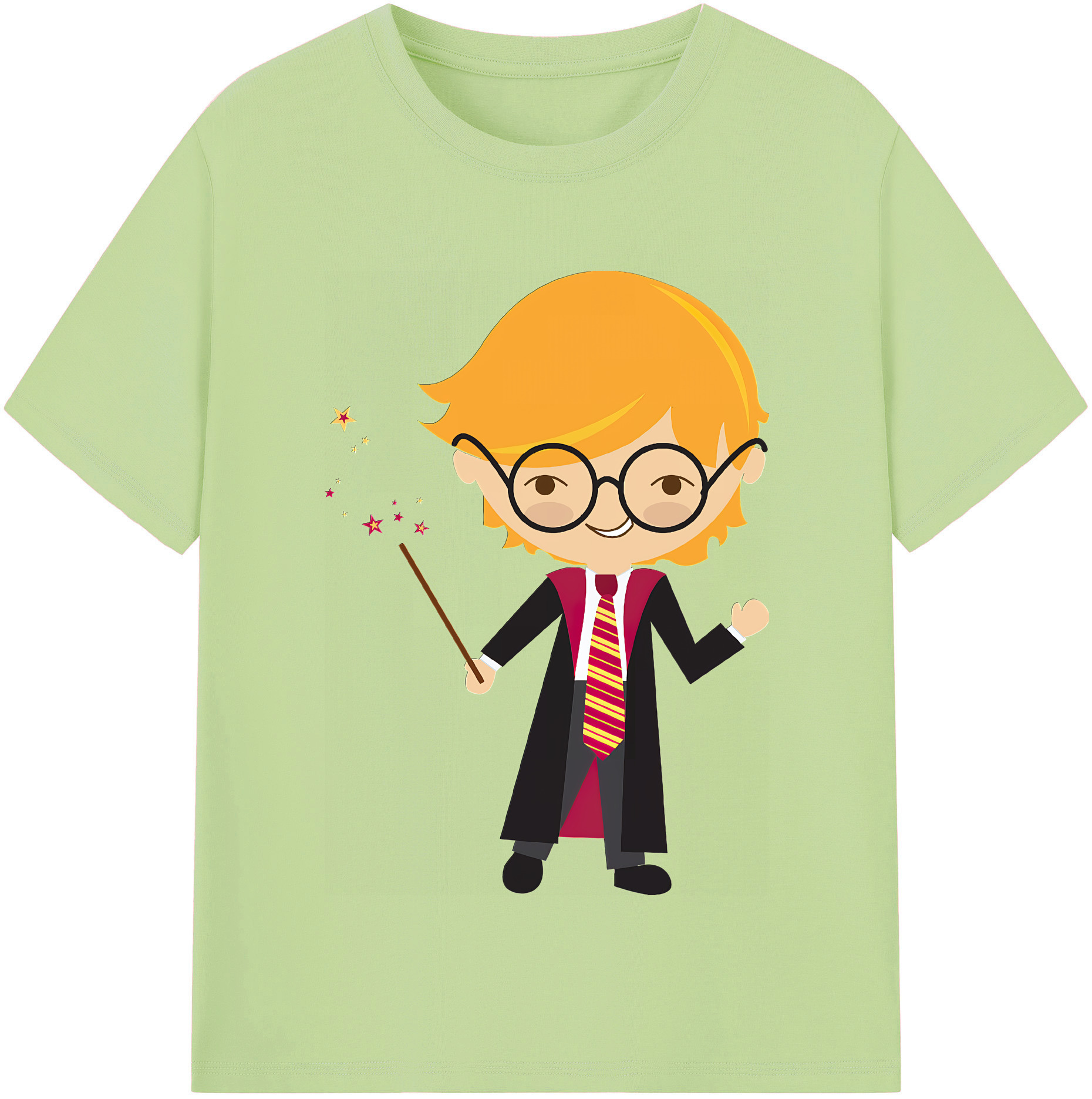 （画像用） Harry Potter ハリー・ポッターシリーズ 綿100％半袖Tシャツ（フロントプリント）